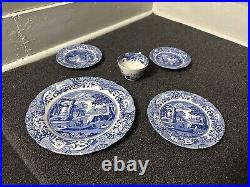 Spode Blue Italian 5 Piece Place Setting. (50)