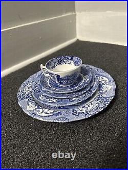 Spode Blue Italian 5 Piece Place Setting. (50)