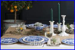 Spode Blue Italian 5-Piece Place Setting Dinner Plate, Salad Plate, Bread &