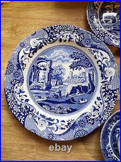 Spode Blue Italian 5 Piece Setting New Open Box Made in England