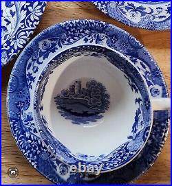 Spode Blue Italian 5 Piece Setting New Open Box Made in England