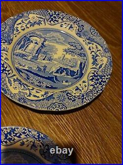 Spode Blue Italian 5 Piece Single Place Setting Made in England Gently Used