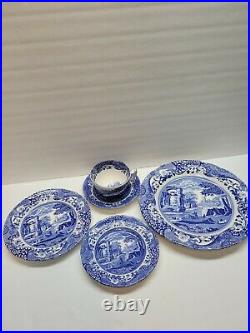 Spode Blue Italian 5 Piece Single Place Setting New with box
