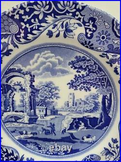 Spode Blue Italian 8-Piece REPLACEMENTS 4 dinner, 4 salad plates, England, New