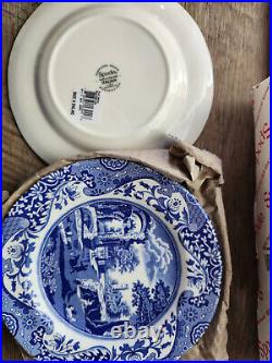 Spode Blue Italian Bread & Butter Plates, Set Of 4, 20cm