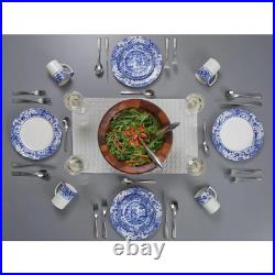 Spode Blue Italian Brocato 12-Piece Dinnerware Set