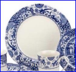 Spode Blue Italian Brocato & Blue Italian Mix and Match 12 PC SET NEW IN BOX