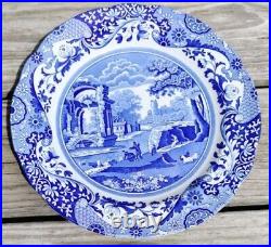 Spode Blue Italian C. 1816A7 Dinner Plate 10.5 Lot of 3 Made in England