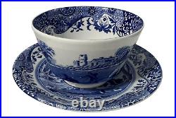 Spode Blue Italian C1816 Teacup and Saucer Lot of 7 Sets