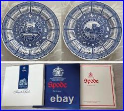 Spode Blue Italian Calendar Plate 1996-2005 10 Pieces