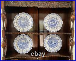 Spode Blue Italian Calendar Plate 1996-2005 10 Pieces