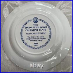 Spode Blue Italian Calendar Plate 1996-2005 10 Pieces