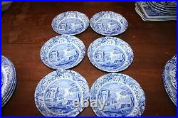 Spode Blue Italian Cereal Soup Bowls Set of 6