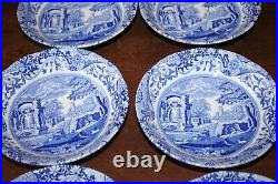 Spode Blue Italian Cereal Soup Bowls Set of 6