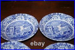 Spode Blue Italian Cereal Soup Bowls Set of 6