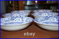 Spode Blue Italian Cereal Soup Bowls Set of 6