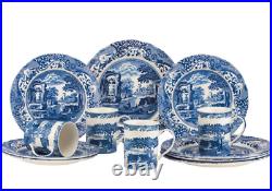 Spode Blue Italian Classic Earthenware Dinnerware 12-piece Set Service for4 NEW