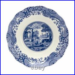 Spode Blue Italian Collection 10 Inch Daisy Serving Bowl, Fine Porcelain