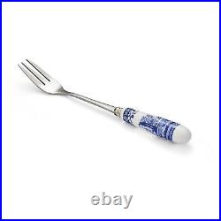 Spode Blue Italian Collection Pastry Forks, Set of Six, Stainless Steel Fork