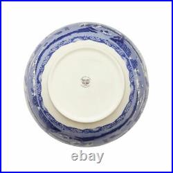 Spode Blue Italian Deep Round Serving Bowl, 10.75 Inch Fine Porcelain