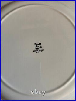 Spode Blue Italian Dinner Plate Set / Lot of 4, 10.5 Large Italian Pastoral