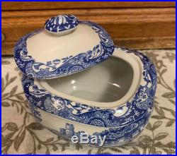 Spode Blue Italian Dinnerware- Sugar Bowl With Lid Lovely Piece (LN)