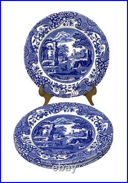 Spode Blue Italian Earthenware 7.5 Salad Dessert Plates Set of 4