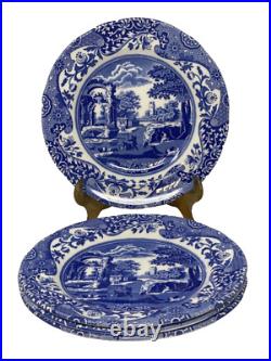 Spode Blue Italian Earthenware 7.5 Salad Dessert Plates Set of 4