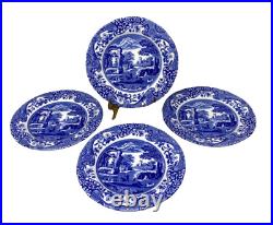 Spode Blue Italian Earthenware 7.5 Salad Dessert Plates Set of 4