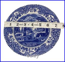 Spode Blue Italian Earthenware 7.5 Salad Dessert Plates Set of 4