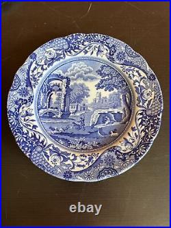 Spode Blue Italian England 6.5 Inch Bread and Butter Plates, Set of 4 c1816