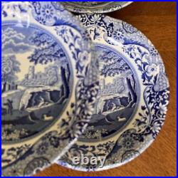 Spode Blue Italian Fruit Saucer 6 Pieces