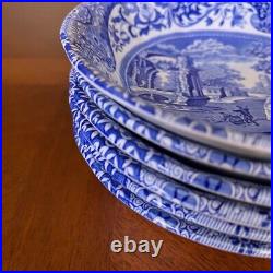 Spode Blue Italian Fruit Saucer 6 Pieces