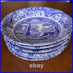 Spode Blue Italian Fruit Saucer 6 Pieces