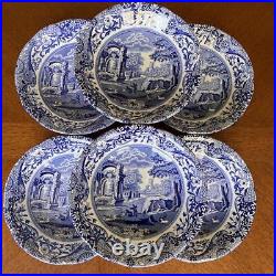 Spode Blue Italian Fruit Saucer 6 Pieces