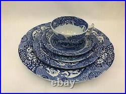 Spode Blue Italian Imperialware, 5 Piece Place Setting with Tall Cup