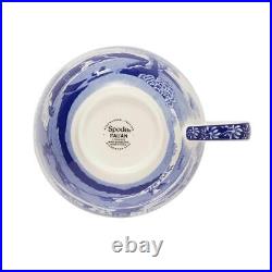 Spode Blue Italian Jumbo Cup & Saucer Set of 4