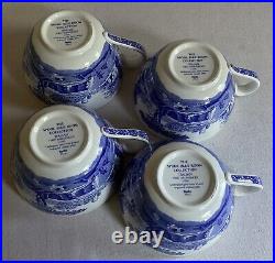 Spode Blue Italian Jumbo Cups (Set of 4)