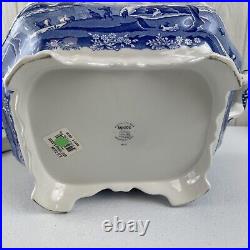 Spode Blue Italian Lidded Covered Soup Tureen & Ladle Set New withOriginal Sticker