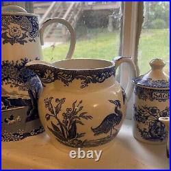 Spode Blue Italian Lot (10 Pieces) Made In England