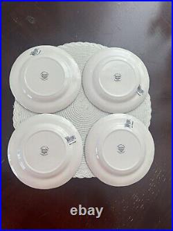 Spode Blue Italian Luncheon Salad Plates 7.5 Inch 20cm Chinoiserie Set of 4 NWT