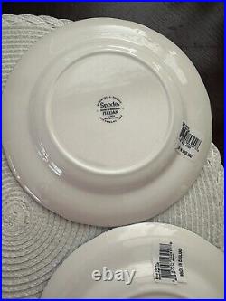 Spode Blue Italian Luncheon Salad Plates 7.5 Inch 20cm Chinoiserie Set of 4 NWT