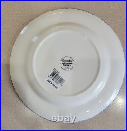 Spode Blue Italian Luncheon Salad Plates, 8 Inch, 20cm, set of 4 NEW withtags