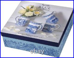 Spode Blue Italian Mug Set of 4,16 oz Fine Porcelain, Dishwasher Safe