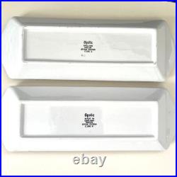 Spode Blue Italian Pen Tray Rectangular 2 Pieces