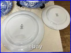 Spode Blue Italian Plate 26.5cm 19cm 4 Piece Set