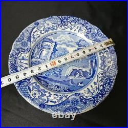 Spode Blue Italian Plate Set of 6 Pieces 15.7cm Used Collectible Dish