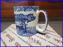 Spode Blue Italian Porcelain Coffee Mug, Set of 8, 9 oz Blue White (1380488)