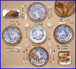 Spode Blue Italian Salad Plates Set of 4, 7.25