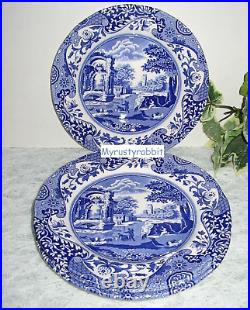 Spode Blue Italian Salad Side Plates 7-3/8 Ceramic Set of 4 NEW